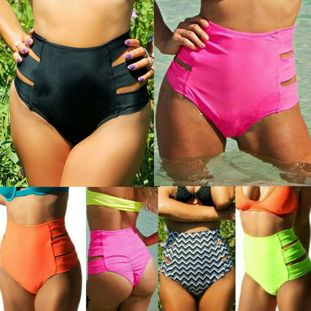 Cocobla Women Brazilian Cheeky Bikini Bottom Ruched Swimwear Mini Bathing Thong